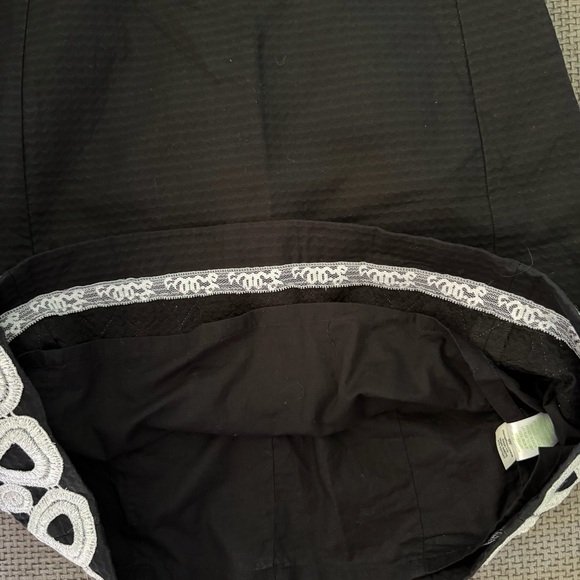 Lilly Pulitzer Adelson Shift Dress 2 Black Silver Soutache Metallic Embroidered - Picture 10 of 12